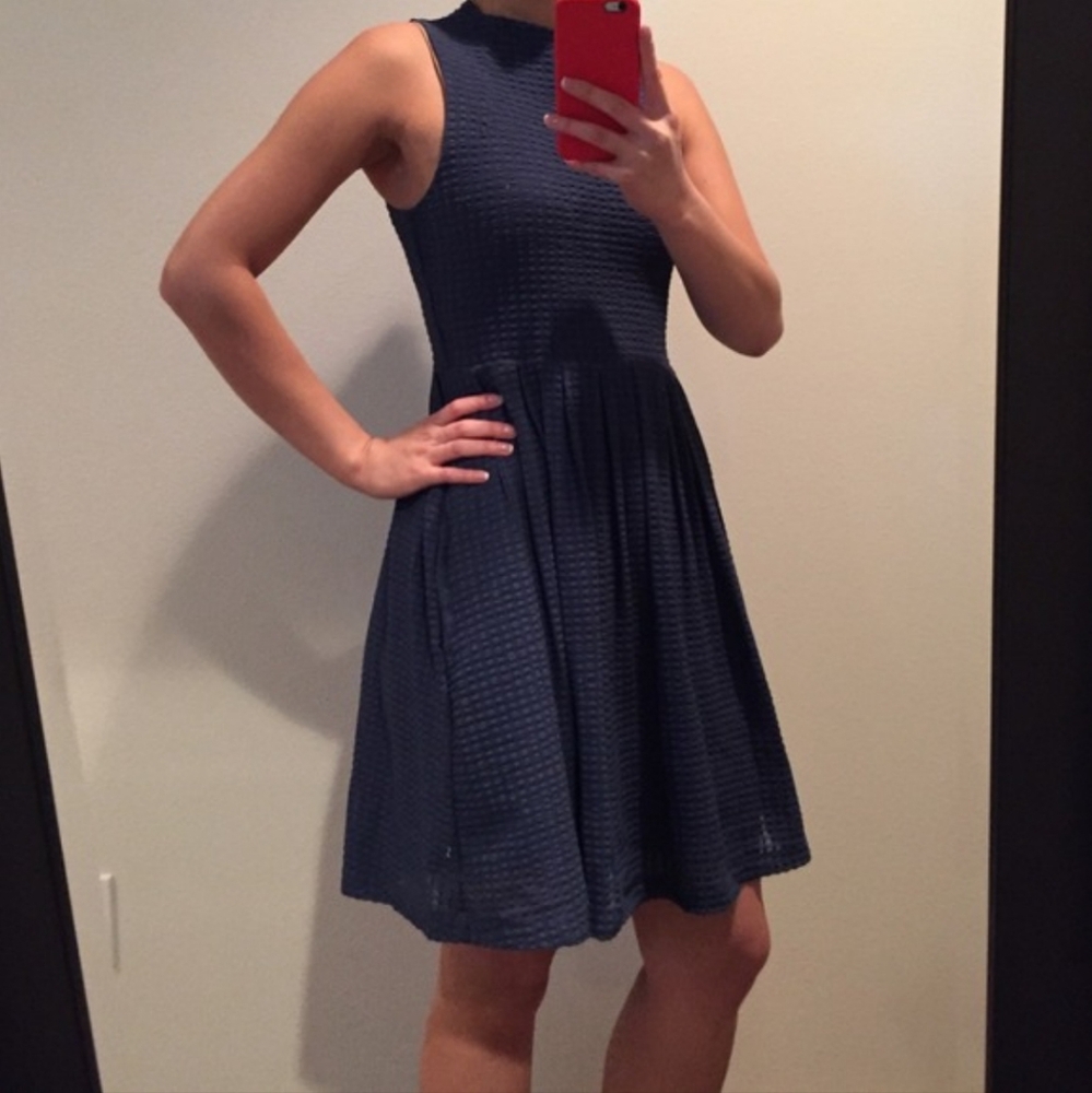 Anthropologie Deletta Cosgrove blue dress